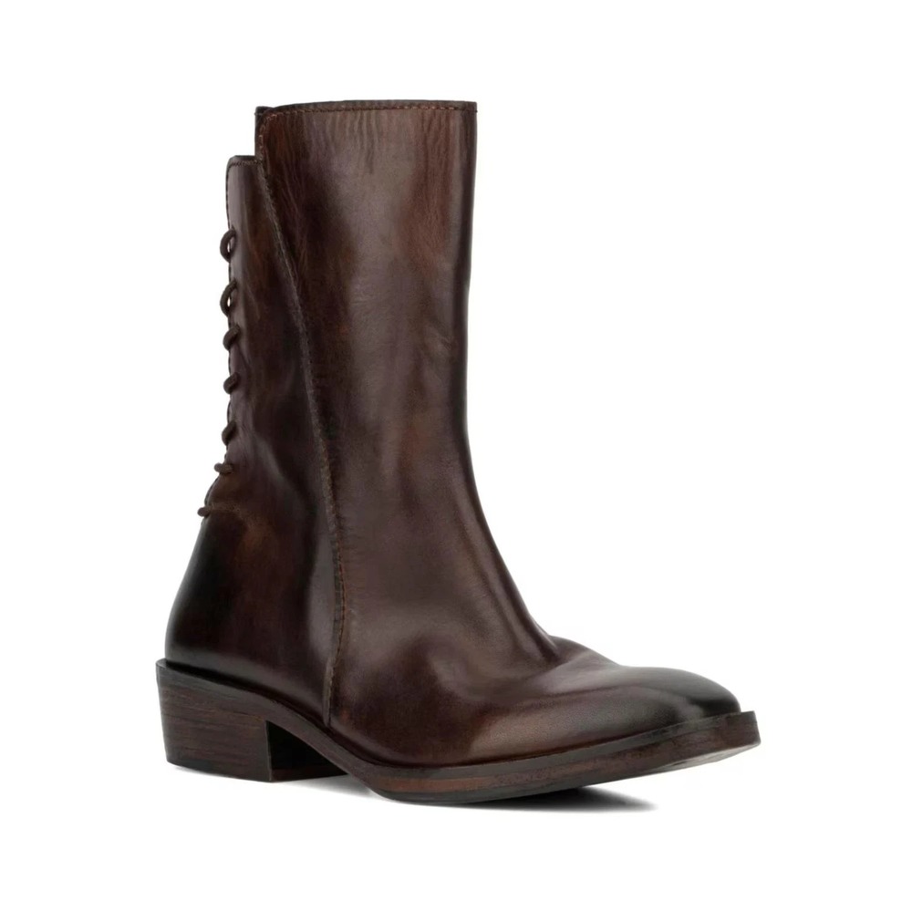 Vintage Foundry Co Annabelle Boot Ankle Lace Up Womens 8 Brown NEW